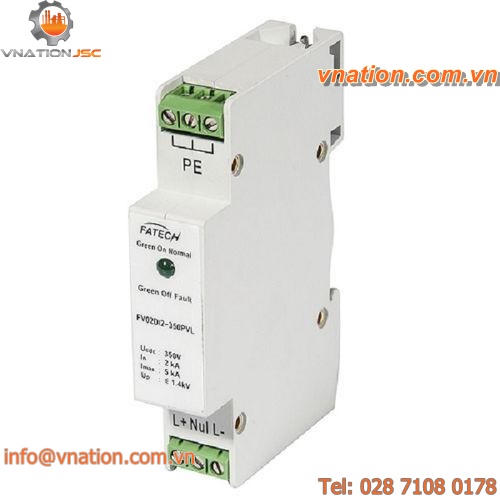 type 3 surge arrester / DIN rail / for lighting / AC