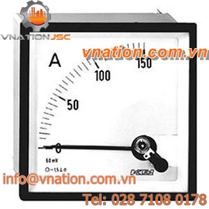 DC ammeter / analog / panel-mount