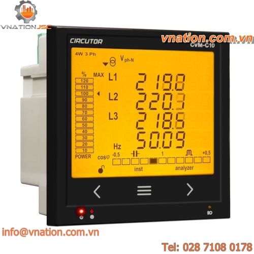 AC energy network analyzer / power / voltage / for integration