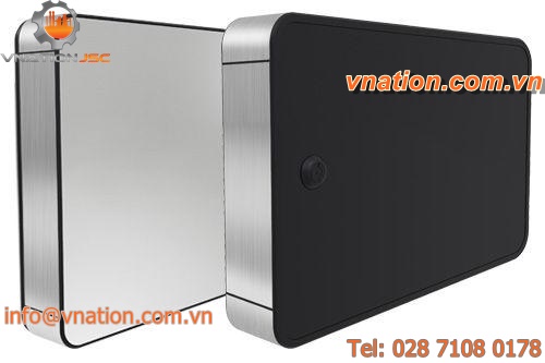 control enclosure / glass door