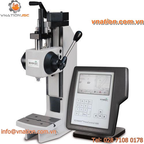 manual press / with stroke force monitoring / C-frame