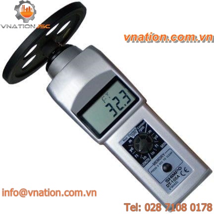 contact tachometer / digital / with LCD display / hand