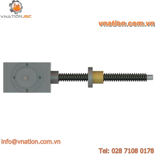 bevel gear screw jack / cubic / rotating screw / translating ball screw