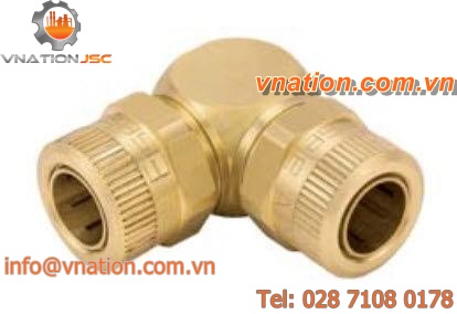 push-in fitting / elbow / brass / with seal