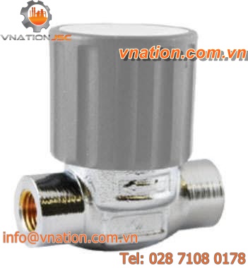 diaphragm valve / shut-off / for gas / metal