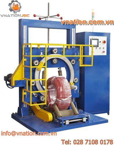 film packaging machine / for cables / overlap