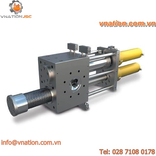 continuous screen changer / single-piston