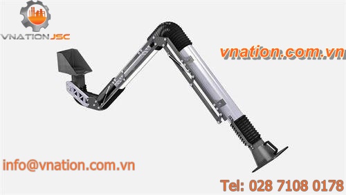 wall-mounted extraction arm / rigid / for welding fumes / dust