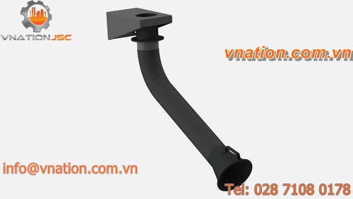 wall-mounted extraction arm / articulated / telescopic / flexible
