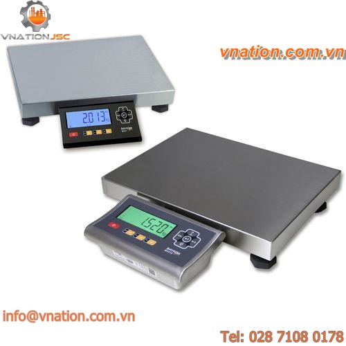bench scales / with LCD display / stainless steel pan / portable