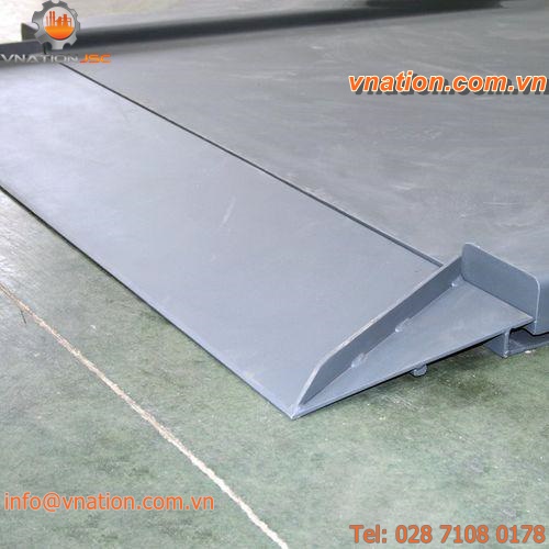 low-profile floor scales / with separate indicator / stainless steel / battery-powered