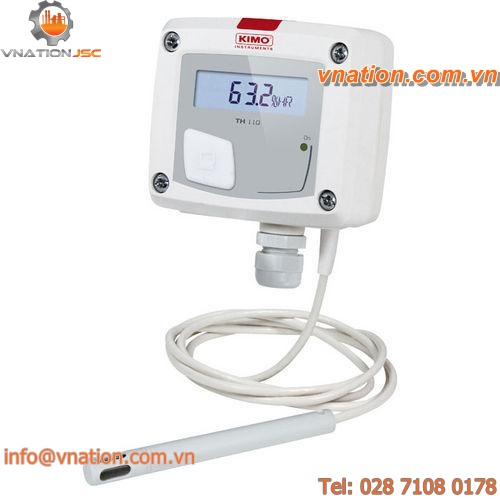 digital thermo-hygrometer / panel-mount / relative humidity / temperature
