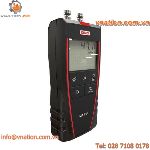 electronic pressure gauge / digital / for gas network / process