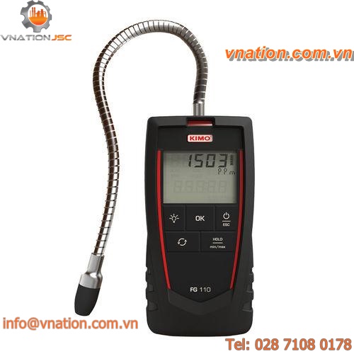 flammable gas leak detector / sniffing / digital / portable