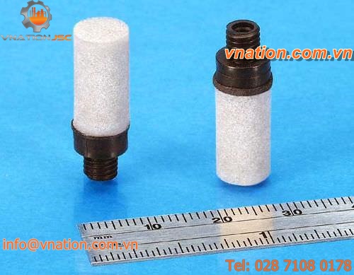 exhaust silencer / for air ducts / plastic