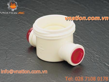 round plug / male / low-density polyethylene LDPE / molded