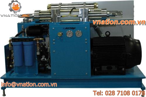 water pump / electric / piston / for water-jet cutting machines