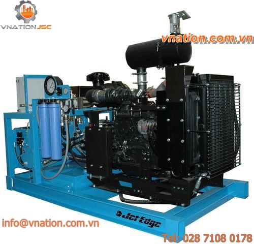 water pump / diesel-powered / piston / for water-jet cutting machines