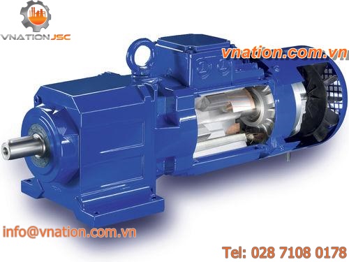 permanent magnet electric gearmotor / synchronous / coaxial / helical