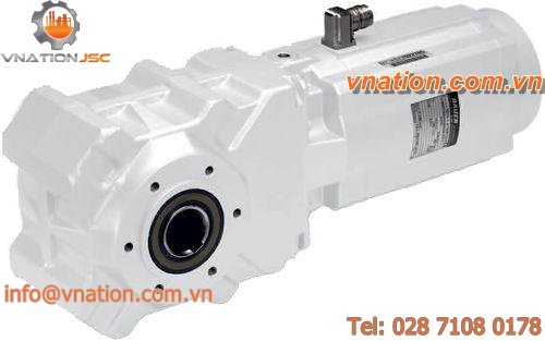 asynchronous electric gearmotor / right-angle / worm