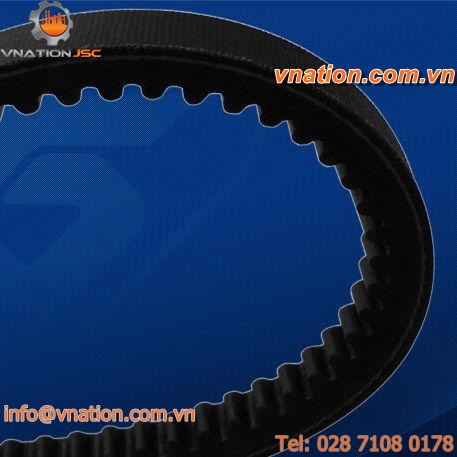 trapezoidal transmission belt / wrapped / narrow