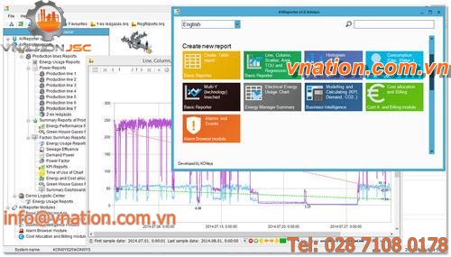 energy management software / database / project management / reporting