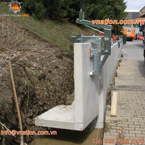 vertical lifting clamp / stone / for angled concrete
