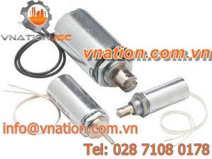 double-action linear solenoid / high-performance / tubular / DC