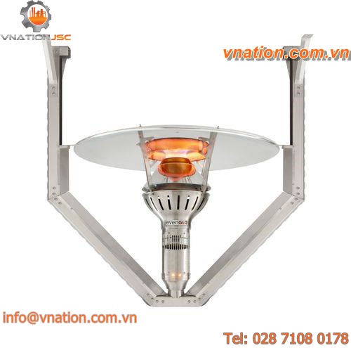 electric radiant heater / stainless steel
