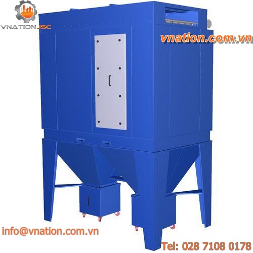 bag dust collector / pneumatic backblowing / high-efficiency / self-cleaning