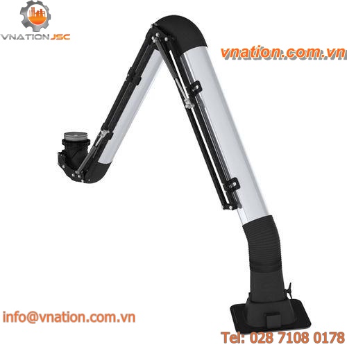 fixed extraction arm / rigid / for welding fumes