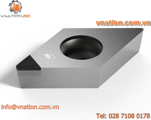 turning cutting insert / PCD / with chipbreaker