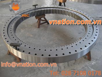 internal-toothed slewing ring / ball / single-row