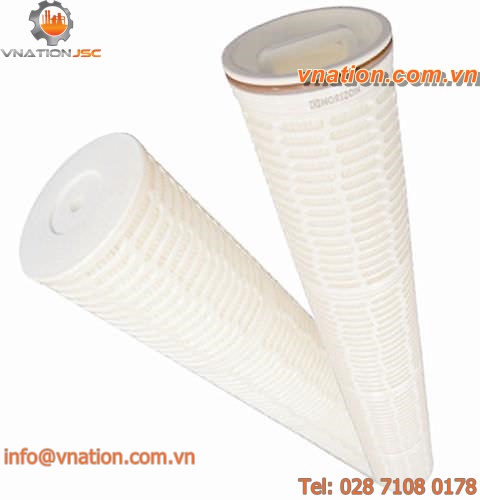liquid filter cartridge / coarse pre-filtration / polypropylene / pleated