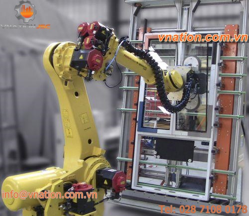 robotic assembly cell / for glass / for wooden elements