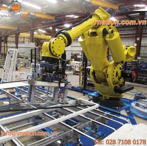 robotic mounting cell / handling / for glass / automatic