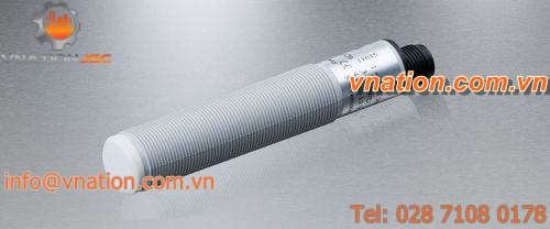 ultrasonic distance sensor / cylindrical / for harsh environments / screw-lock