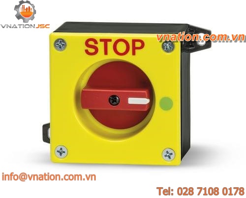 selector knob switch / lever / emergency stop / single-pole