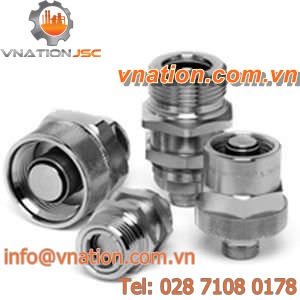 screw fitting / flat face / straight / carbon steel