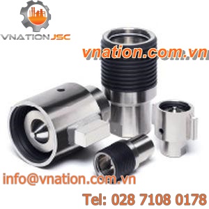 screw fitting / straight / stainless steel / compact