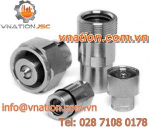 screw fitting / straight / carbon steel / poppet