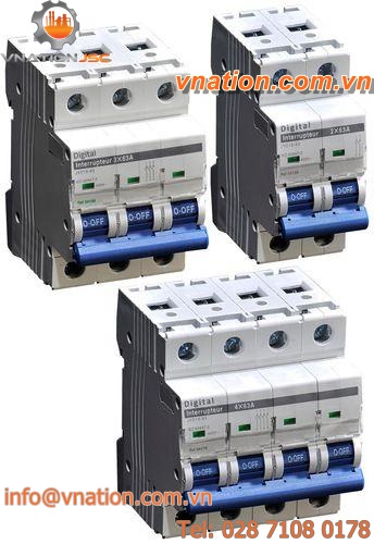 low-voltage disconnect switch / DIN rail