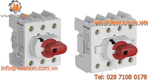 rotary disconnect switch / low-voltage / DIN rail