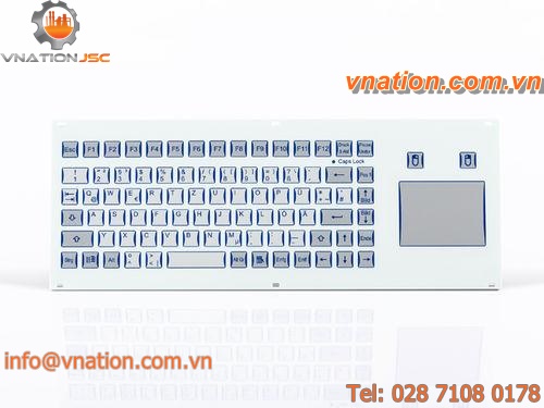 rack-mount keyboard / 85-keys / capacitive / with touchpad