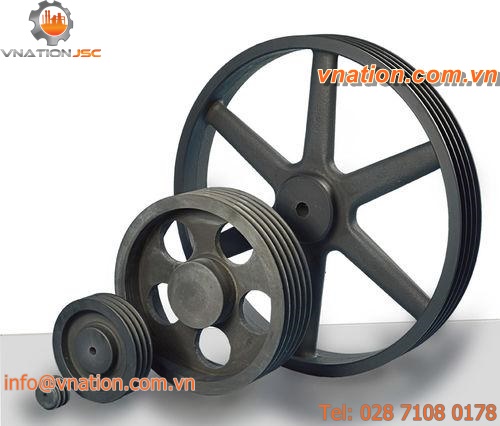 V-belt pulley / with cylindrical bore