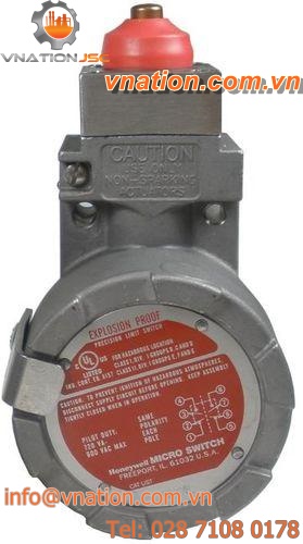 momentary micro-switch / single-pole / for hazardous locations / stainless steel