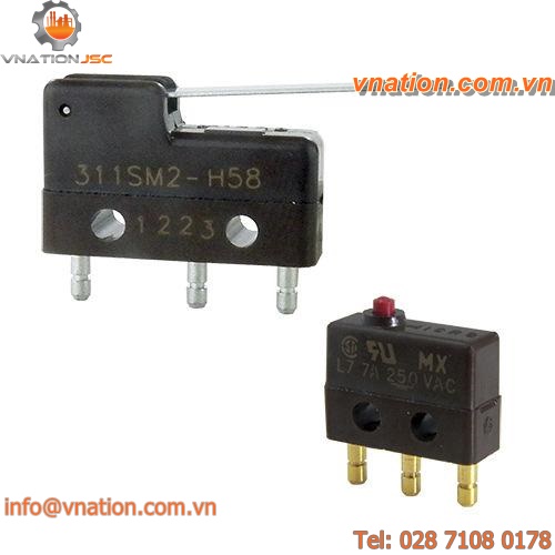 lever switch / single-pole / subminiature / on/off