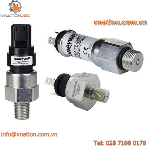 thin-film pressure switch / vacuum / piston / mechanical