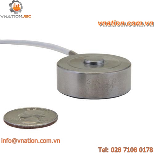 compression load cell / button type / miniature