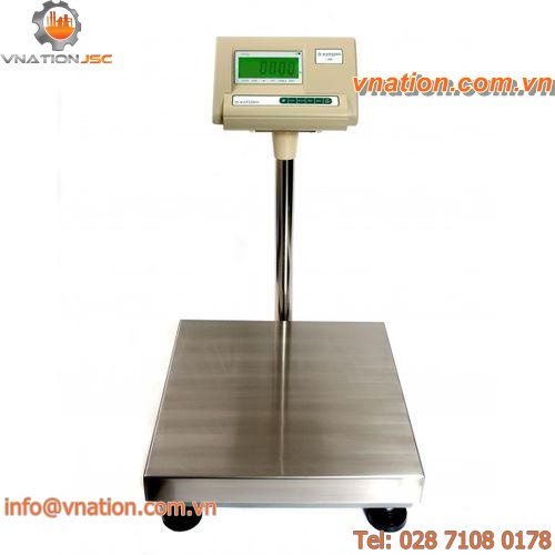 counting scales / bench / with LCD display / stainless steel pan